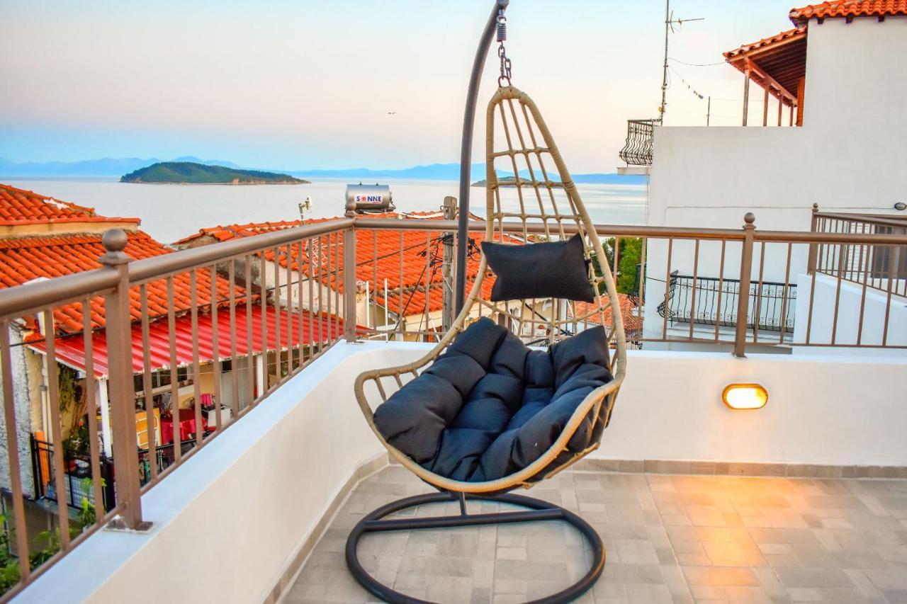 La Maison Plakes Rooftop Apt Szkiáthosz Kültér fotó