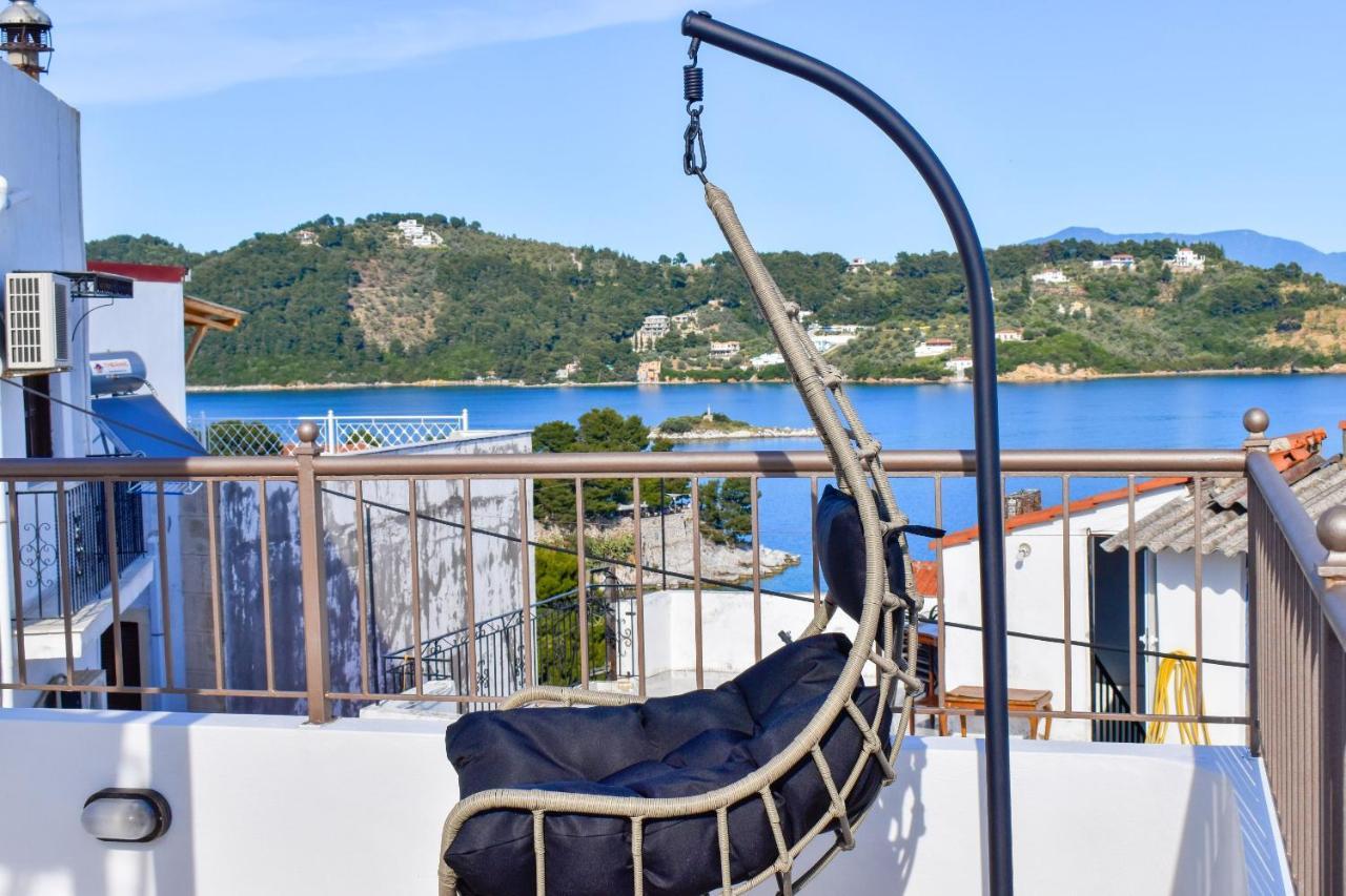 La Maison Plakes Rooftop Apt Szkiáthosz Kültér fotó